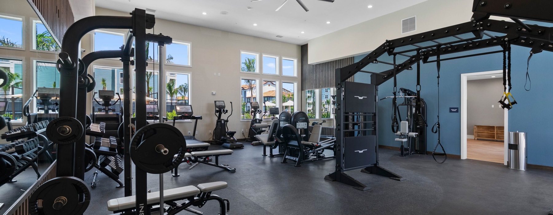 TRX Training Fitness Center with Cardio and Weights